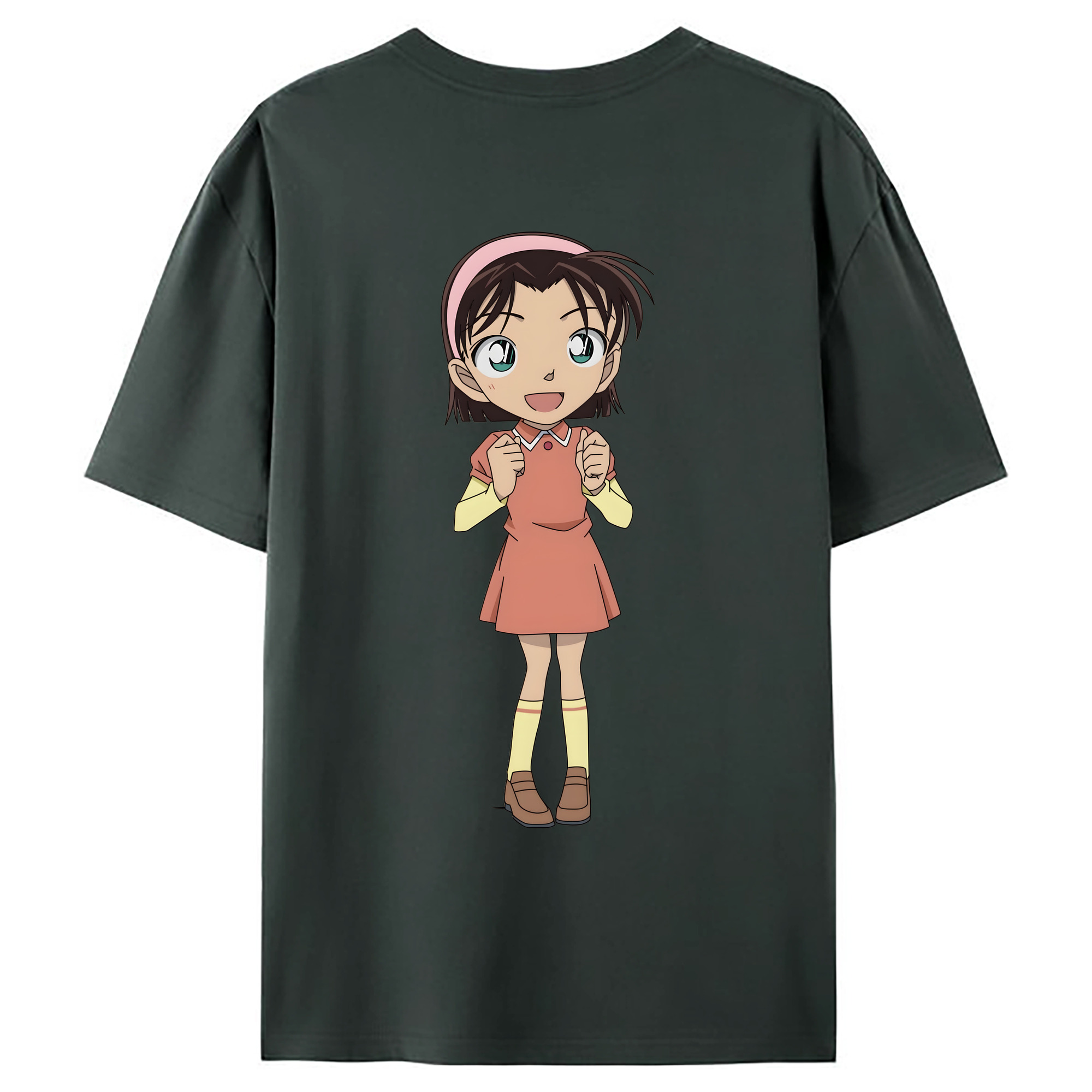 （画像用） 名探偵コナン 吉田 歩美 よしだ あゆみ Detective Conan my Yeager 綿100％ メンズ半袖Tシャツ（バックプリント） 通気性